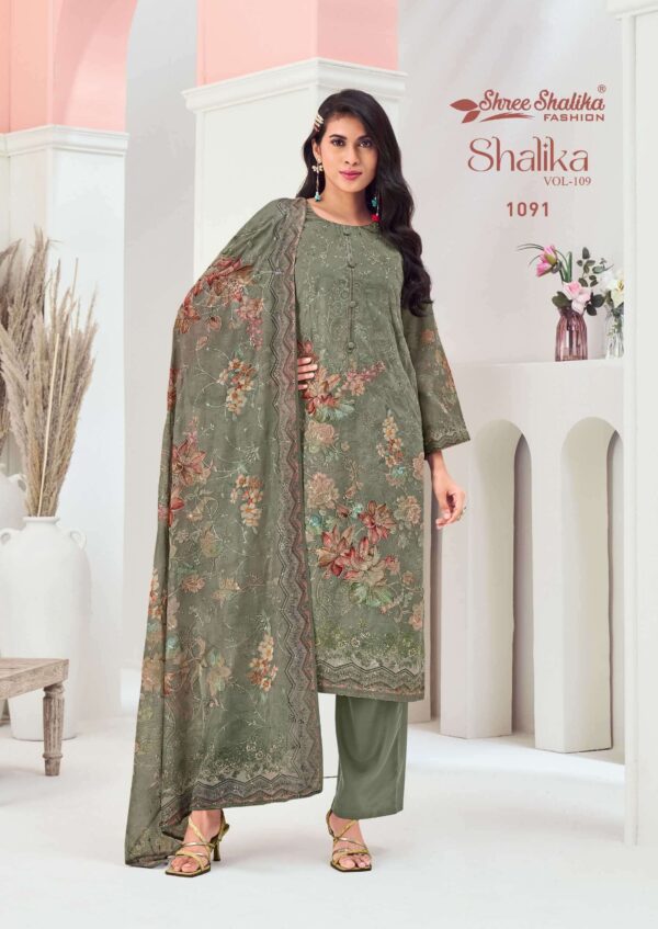 Shree Shalika Vol 109 Designer Cotton Suit Original Indian Three Piece - Image 17