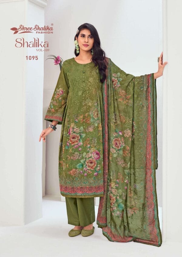 Shree Shalika Vol 109 Designer Cotton Suit Original Indian Three Piece - Image 5